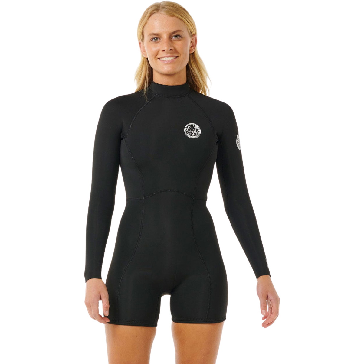 2026 Rip Curl Dames G-Bomb 2mm Lange Mouwen Rug Ritssluiting Lentepak Wetsuit 13LWSP - Black